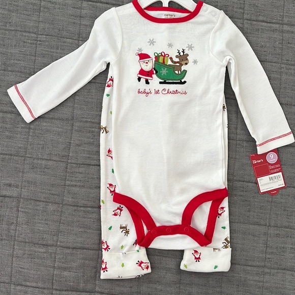 $10 bundle NWT Carters Christmas set - size 9m - Picture 1 of 8